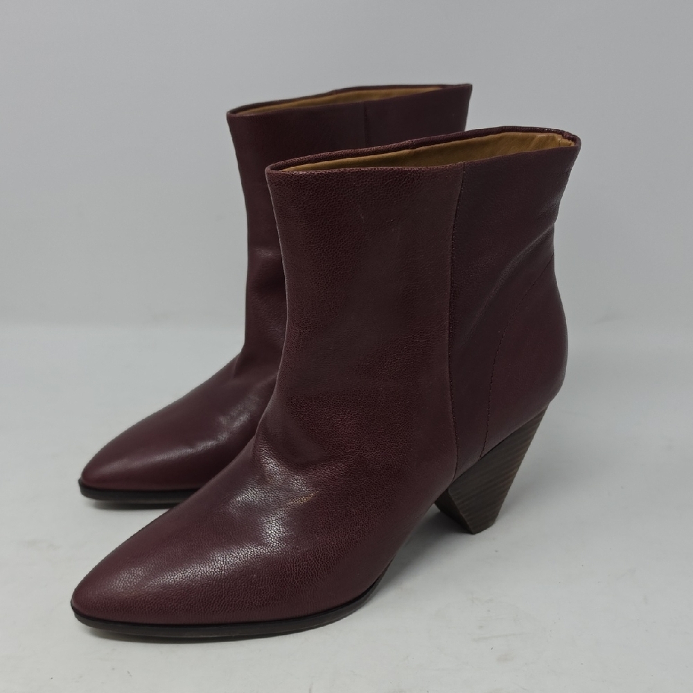 Lucky Brand Women's LK Munise Ankle Boots, Sugar Red Vegetal Size 8